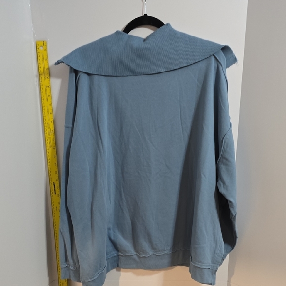 Torrid  Size 22 Super Soft Blue Fleece Pullover - Picture 6 of 7